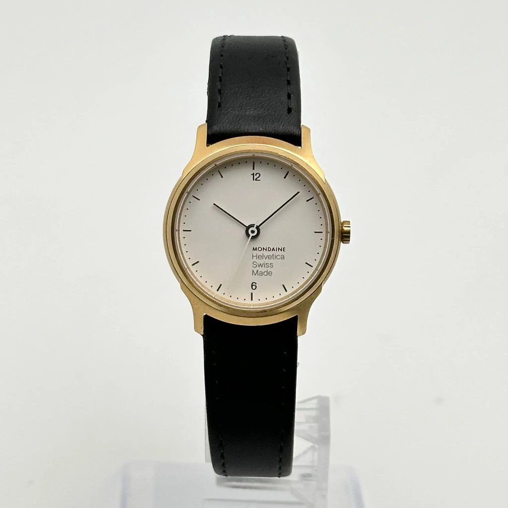 Front Full View Of Mondaine MH1.L1111.LB Stainless Steel Watch Pre Owned Condition {Product Condition}