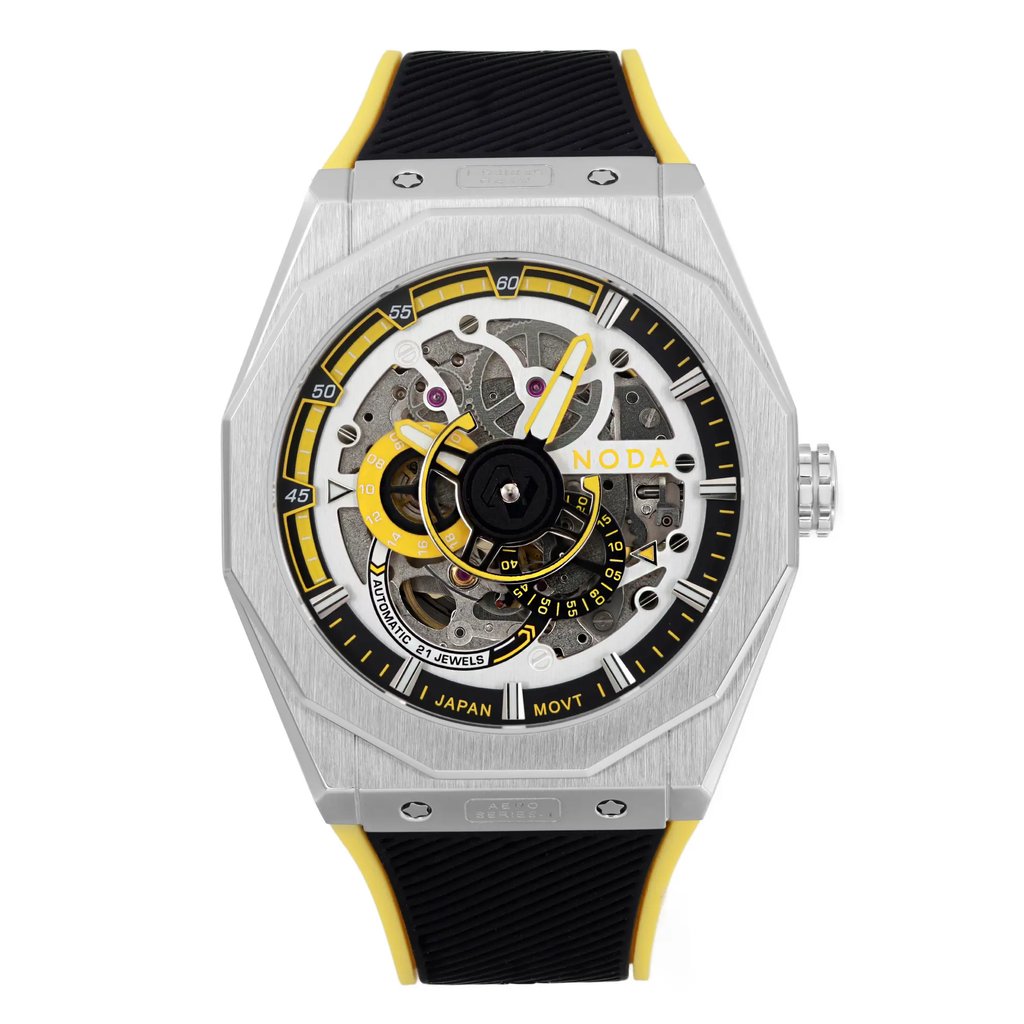 Front Full View Of Noda Aero Series-1 Stainless Steel Watch New Condition Excellent
