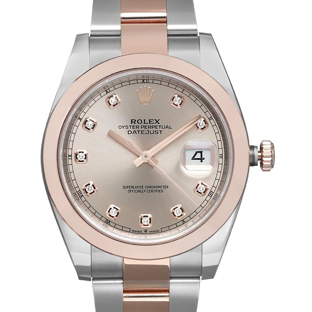 Up Close Front Facing Picture Of Rolex 126301 Stainless Steel Watch New Condition