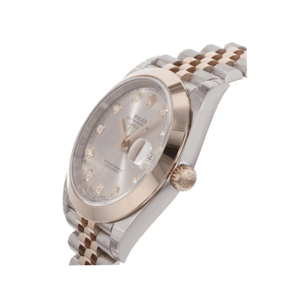 View Of Crown Facing Side Of Rolex 126301 Stainless Steel Watch Unworn Condition
