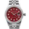 Up Close Front Facing Picture Of Rolex 16014 Stainless Steel Watch Pre Owned Condition