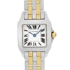 Up Close Front Facing Picture Of Cartier W25066Z6 Stainless Steel Watch Pre Owned Condition
