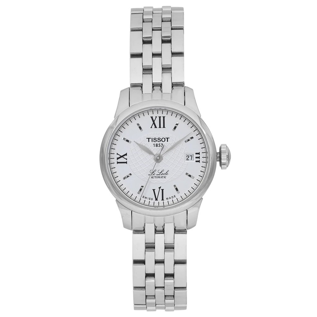 Front Full View Of Tissot T41118333 Stainless Steel Watch Pre Owned Condition Good