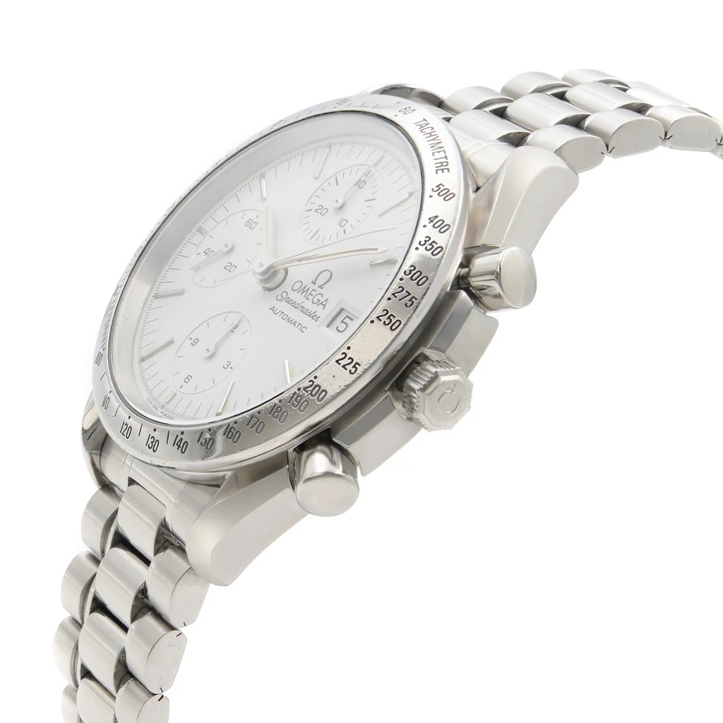 View Of Crown Facing Side Of OMEGA 3511.20.00 Stainless Steel Watch Pre Owned Condition
