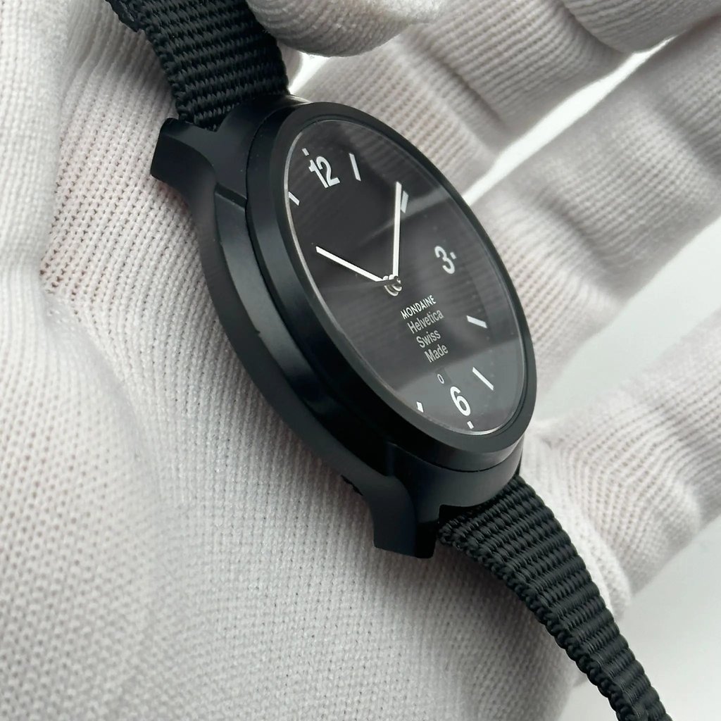 4th image of Mondaine Mondaine Helvetica No1 Bold Wristwatch, NewWithDefects condition