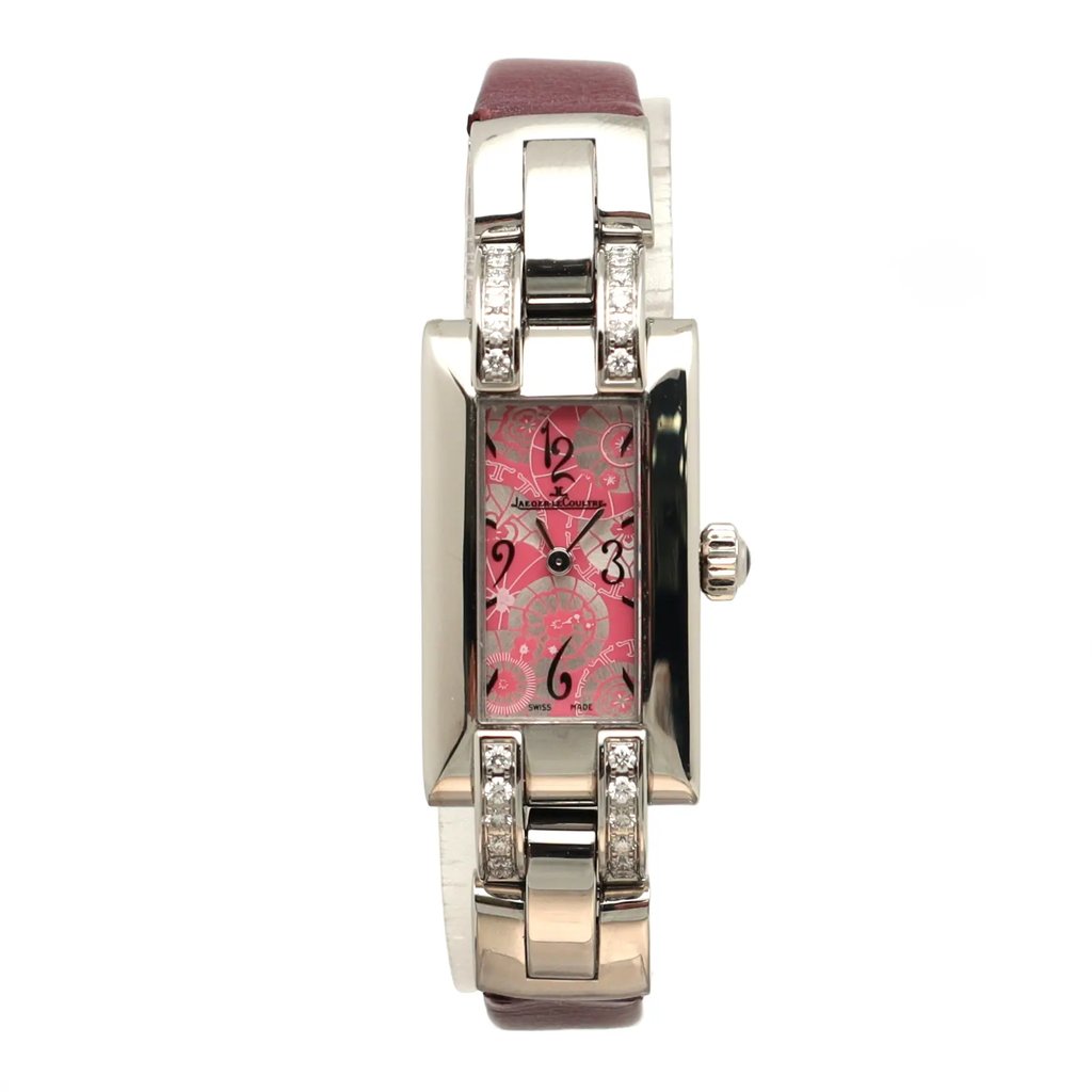 Front Full View Of Jaeger-LeCoultre 460.8.08 Stainless Steel Watch Pre Owned Condition Good