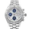 Up Close Front Facing Picture Of Breitling A13340 Stainless Steel Watch Pre Owned Condition
