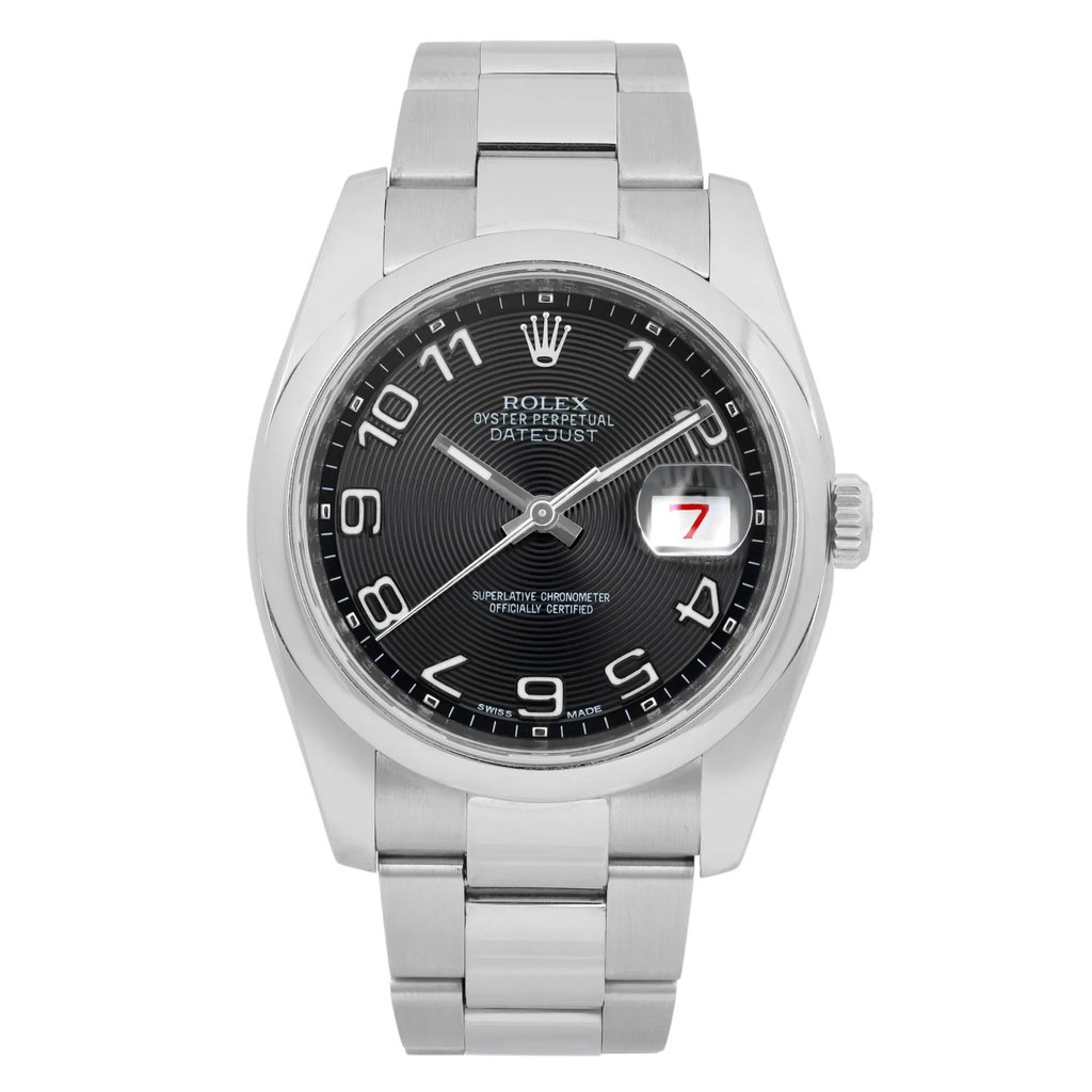 Front Full View Of Rolex 116200 Stainless Steel Watch Pre Owned Condition Good