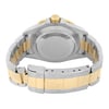 Back View Of Solid Back Case And Closed Stainless Steel,Gold Band Of Rolex 16613 Watch Pre Owned Condition