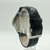 Back View Of {Caseback} Back Case And Closed Leather Band Of Pulsar V33J-X065 Watch Pre Owned Condition
