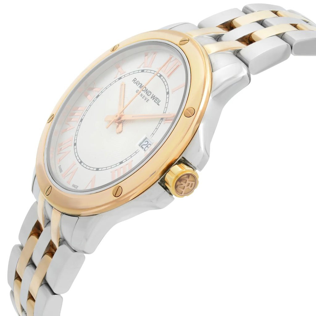 View Of Crown Facing Side Of RAYMOND WEIL 5591-SB5-CARAB Stainless Steel Watch Pre Owned Condition