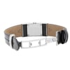 Back View Of Screwback Back Case And Open Leather Band Of Tissot T11.1.425.51 Watch Display Model Condition