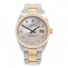 Front Full View Of Rolex 16233 Stainless Steel Watch Pre Owned Condition Fair