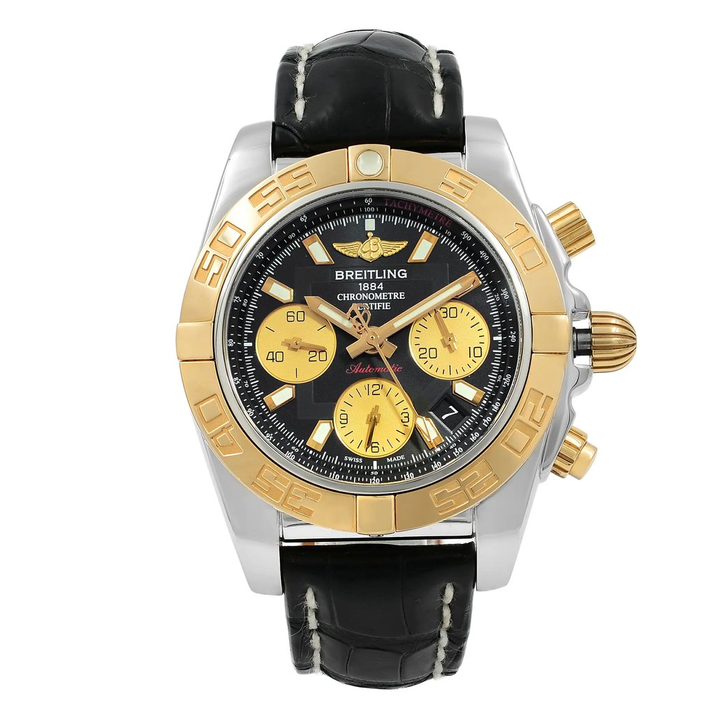 Front Full View Of Breitling CB014012/BA53-729P Stainless Steel Watch Display Model Condition {Product Condition}
