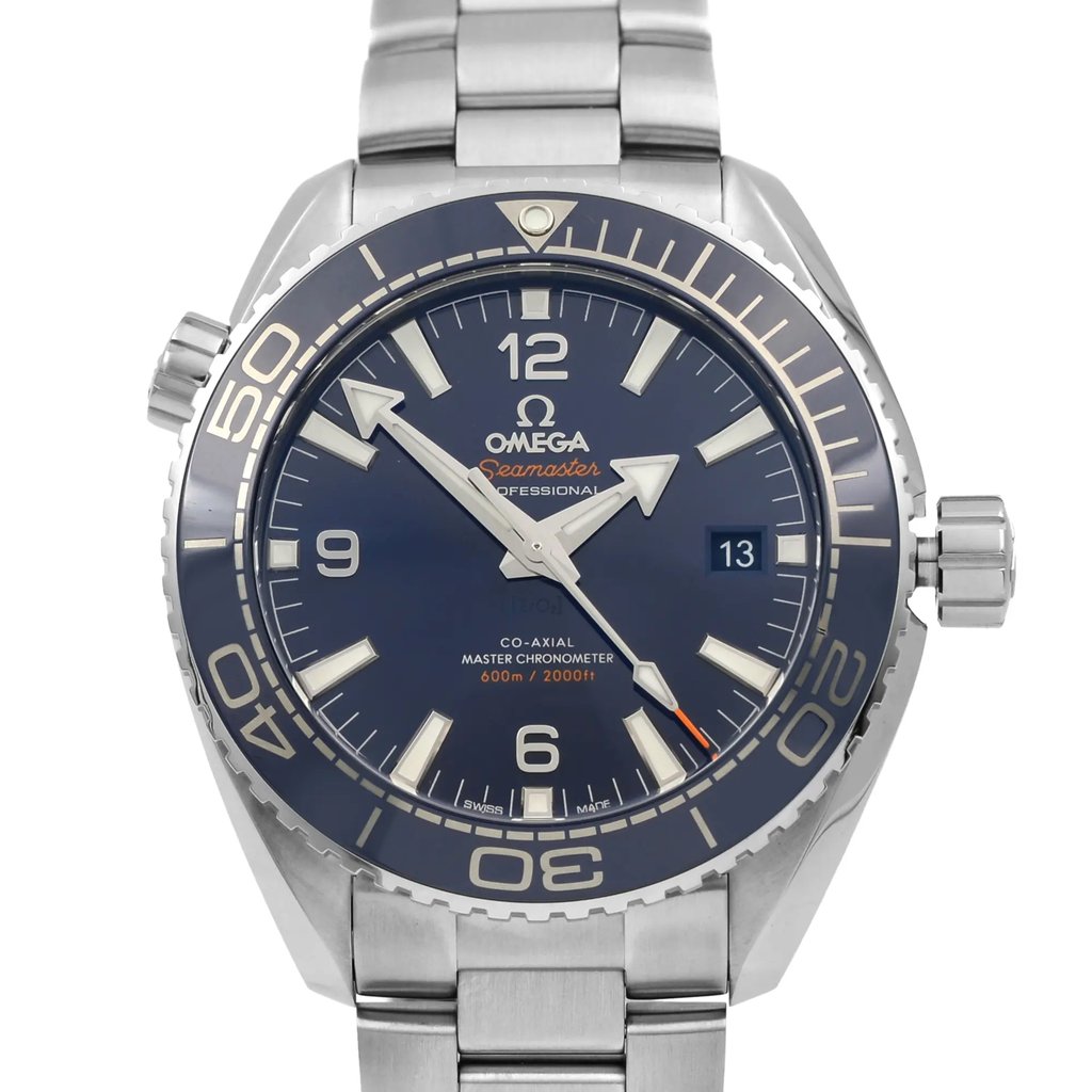 Up Close Front Facing Picture Of OMEGA 215.30.44.21.03.001 Stainless Steel Watch Unworn Condition