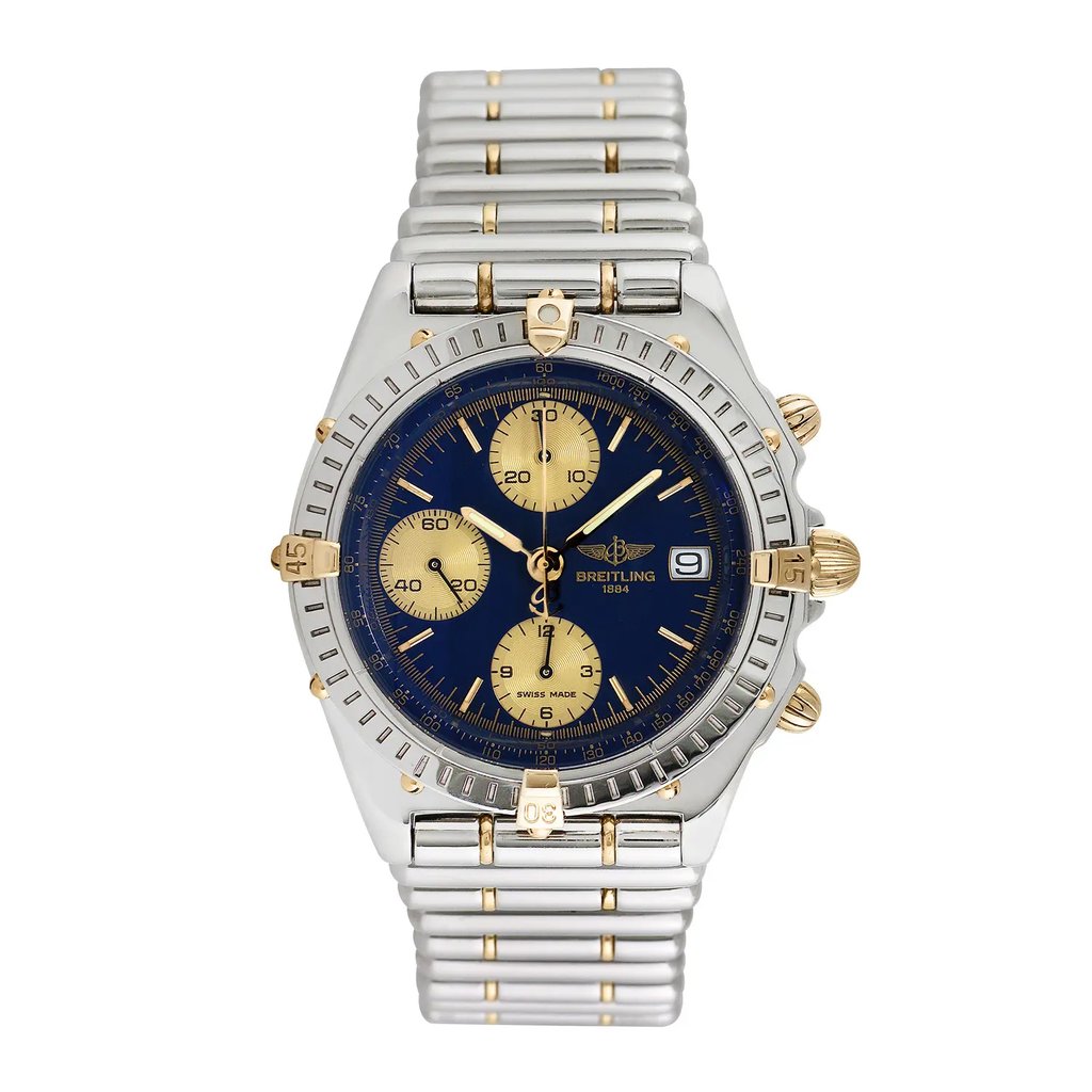 Front Full View Of Breitling B13050.1 Stainless Steel Watch Pre Owned Condition {Product Condition}