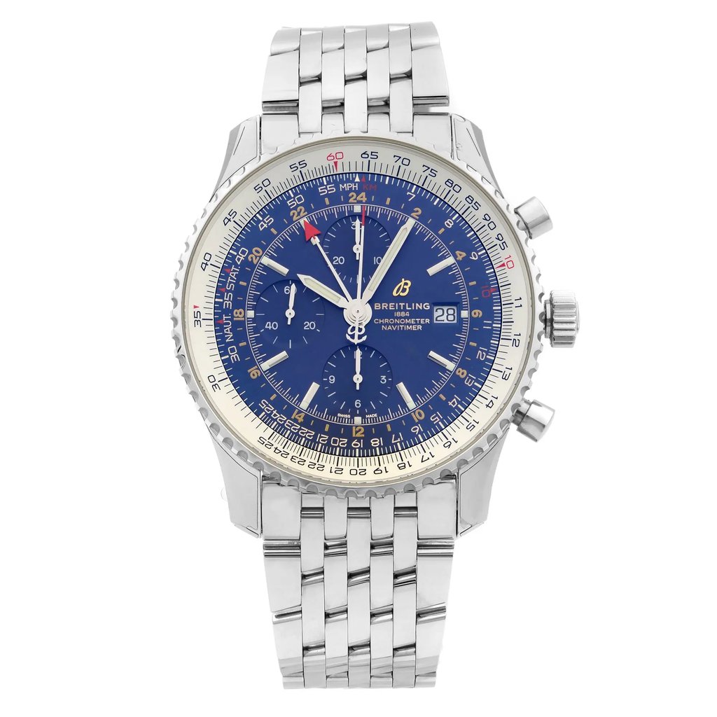 Front Full View Of Breitling A24322121C2A1 Stainless Steel Watch Display Model Condition {Product Condition}