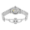 Back View Of {Caseback} Back Case And Open Stainless Steel Band Of RAYMOND WEIL 2227-ST-65001 Watch Pre Owned Condition