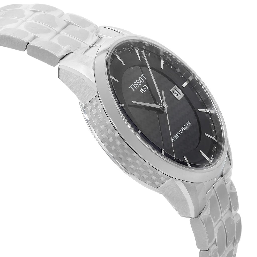 View Of Opposite Crown Facing Side Of Tissot T086.407.11.201.02 Stainless Steel Watch Unworn Condition