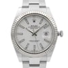 Up Close Front Facing Picture Of Rolex 126334 Stainless Steel Watch New Condition
