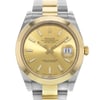 Up Close Front Facing Picture Of Rolex 126303 Stainless Steel Watch Pre Owned Condition