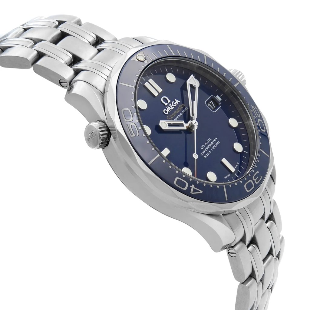 View Of Opposite Crown Facing Side Of OMEGA 212.30.41.20.03.001 Stainless Steel Watch Pre Owned Condition