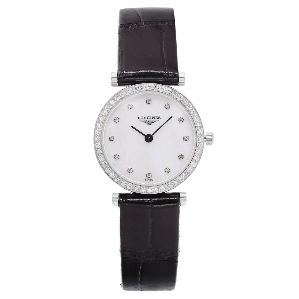 Front Full View Of Longines L4.241.0.80.2 Stainless Steel Watch Display Model Condition Excellent