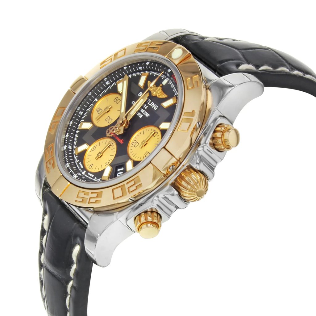 View Of Crown Facing Side Of Breitling CB014012/BA53-729P Stainless Steel Watch Display Model Condition