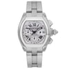 Front Full View Of Cartier W62019X6 Stainless Steel Watch Pre Owned Condition Good