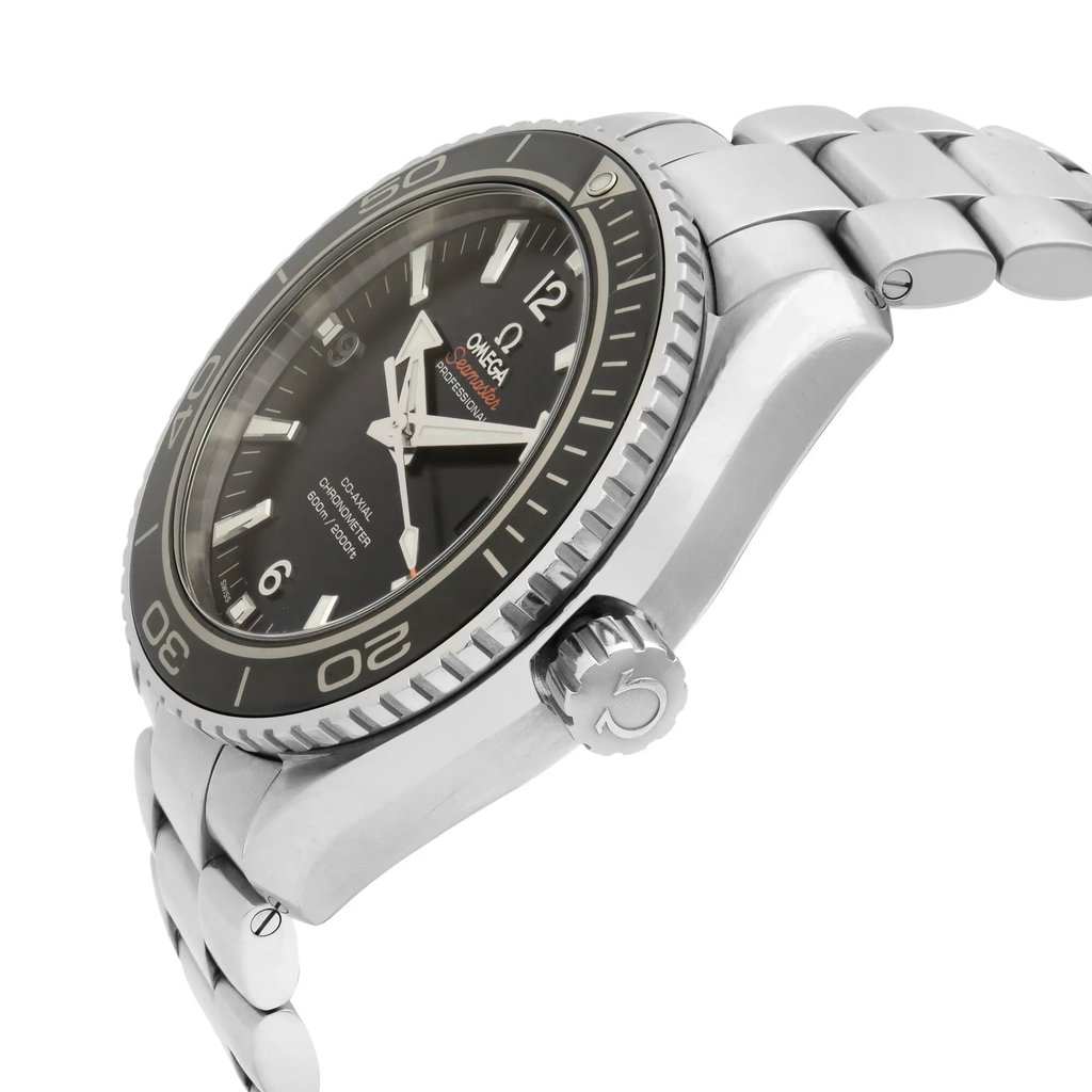 View Of Crown Facing Side Of OMEGA 232.30.46.21.01.001 Stainless Steel Watch Pre Owned Condition