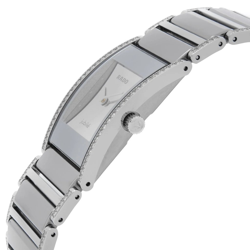 View Of Crown Facing Side Of Rado R20733122 Ceramic,Stainless Steel Watch New With Defects Condition