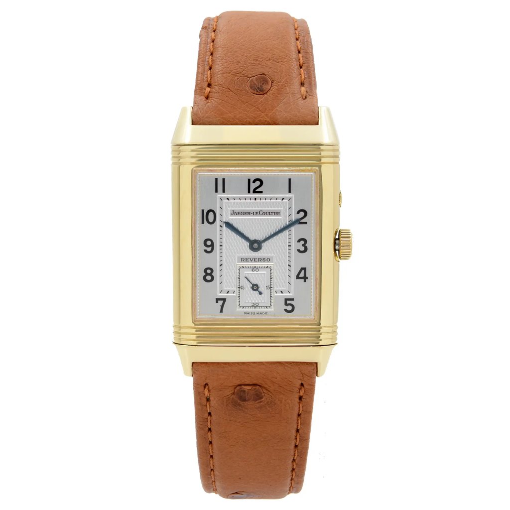 Front Full View Of Jaeger-LeCoultre 270.1.54 Gold 18kt Watch Pre Owned Condition {Product Condition}