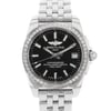 Up Close Front Facing Picture Of Breitling A7433053/BE08-376A Stainless Steel Watch Display Model Condition