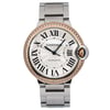 Front Full View Of Cartier WE902081 Stainless Steel Watch Pre Owned Condition Excellent