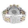 Back View Of {Caseback} Back Case And Closed Stainless and Solid Gold Band Of Breitling C13356 Watch Pre Owned Condition
