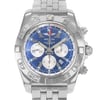 Up Close Front Facing Picture Of Breitling AB041012/C834-383A Stainless Steel Watch Display Model Condition