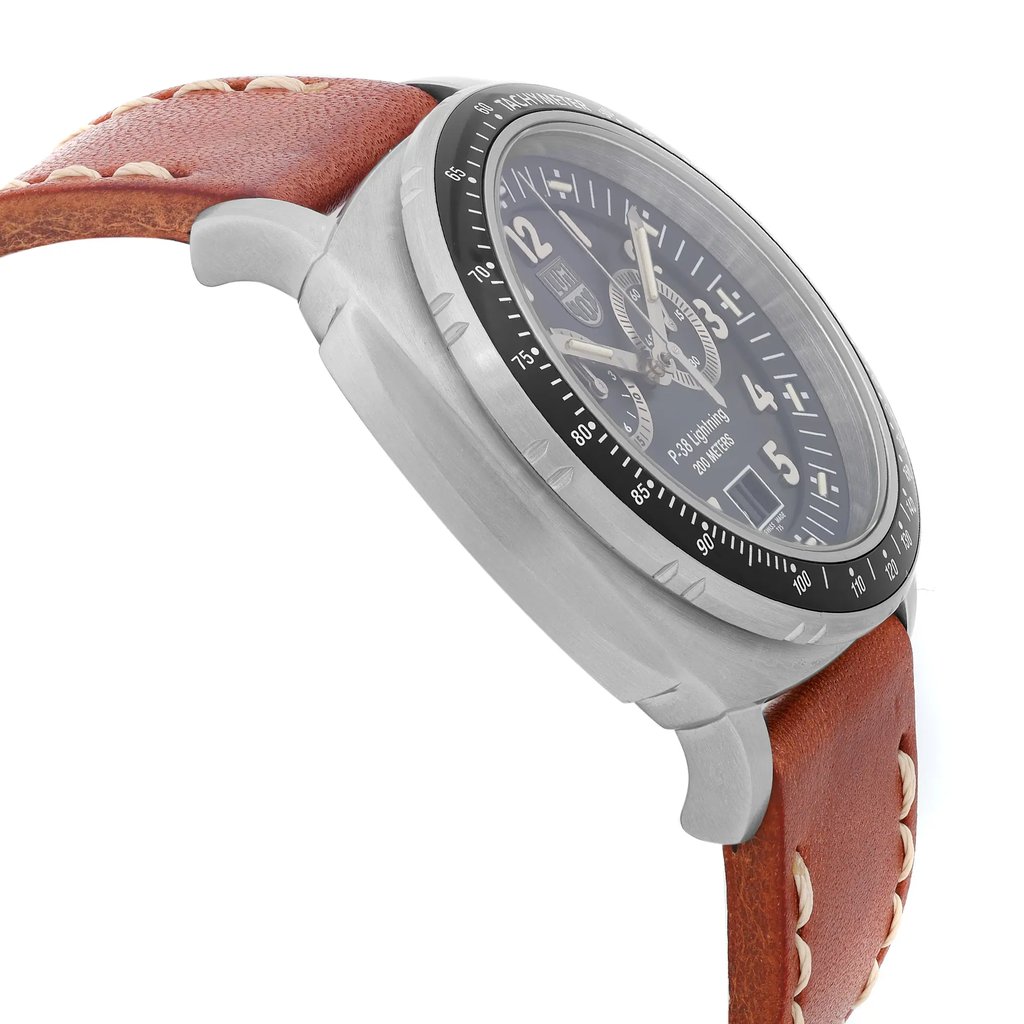 View Of Opposite Crown Facing Side Of Luminox XA.9447 Stainless Steel Watch Display Model Condition