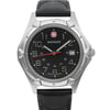 Up Close Front Facing Picture Of Wenger 73115 Stainless Steel Watch Pre Owned Condition