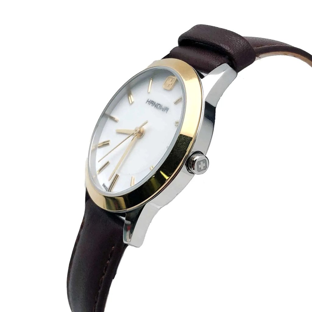 View Of Crown Facing Side Of Hanowa 16-6042.55.001 Stainless Steel Watch Unworn Condition