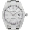 Up Close Front Facing Picture Of Rolex 126300-0003 Stainless Steel Watch Unworn Condition