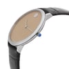 View Of Crown Facing Side Of Movado 0607343 Stainless Steel Watch Display Model Condition