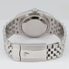 Back View Of Solid Back Case And Closed Stainless Steel Band Of Rolex 126234 Watch Pre Owned Condition
