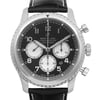 Up Close Front Facing Picture Of Breitling AB0117131B1 Stainless Steel Watch Display Model Condition