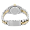 Back View Of Solid Back Case And Closed Stainless Steel,Gold Band Of Rolex 69173 Watch Pre Owned Condition
