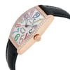 View Of Crown Facing Side Of Franck Muller 5851 M SC COLDRM D1R Rose Gold Watch Pre Owned Condition