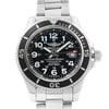 Up Close Front Facing Picture Of Breitling A17365C9/BD67-161A Stainless Steel Watch Display Model Condition