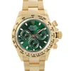 Up Close Front Facing Picture Of Rolex 116508 Gold 18kt Watch Unworn Condition