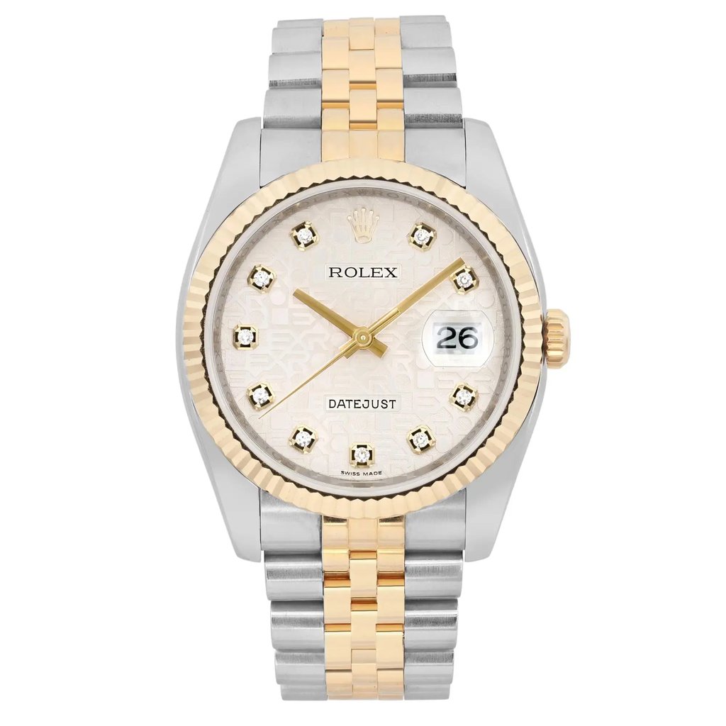 Front Full View Of Rolex 116233 Stainless Steel Watch Pre Owned Condition {Product Condition}
