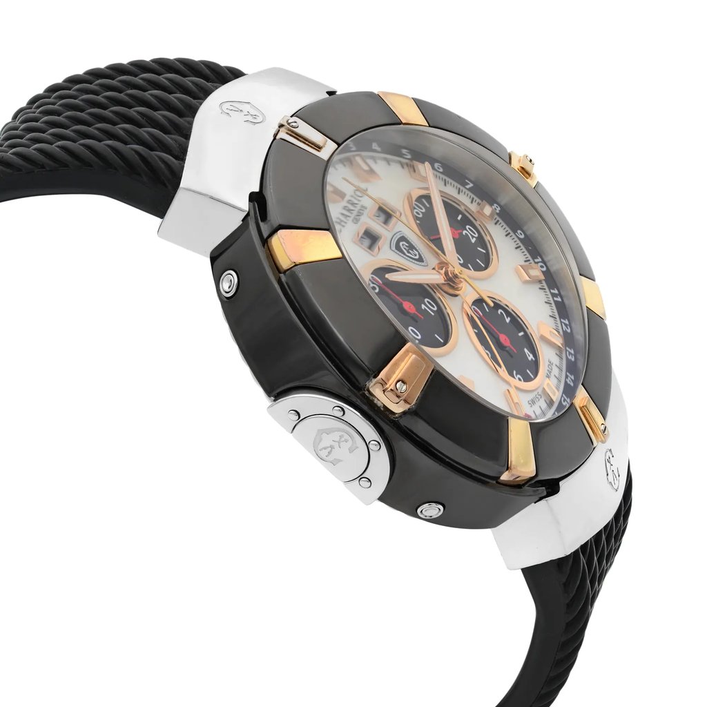 View Of Opposite Crown Facing Side Of Charriol C44P.173.003 Stainless Steel Watch Pre Owned Condition