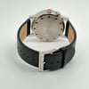 Back View Of Solid Back Case And Closed Leather Band Of Mondaine A468.30352.11SBB Watch Display Model Condition